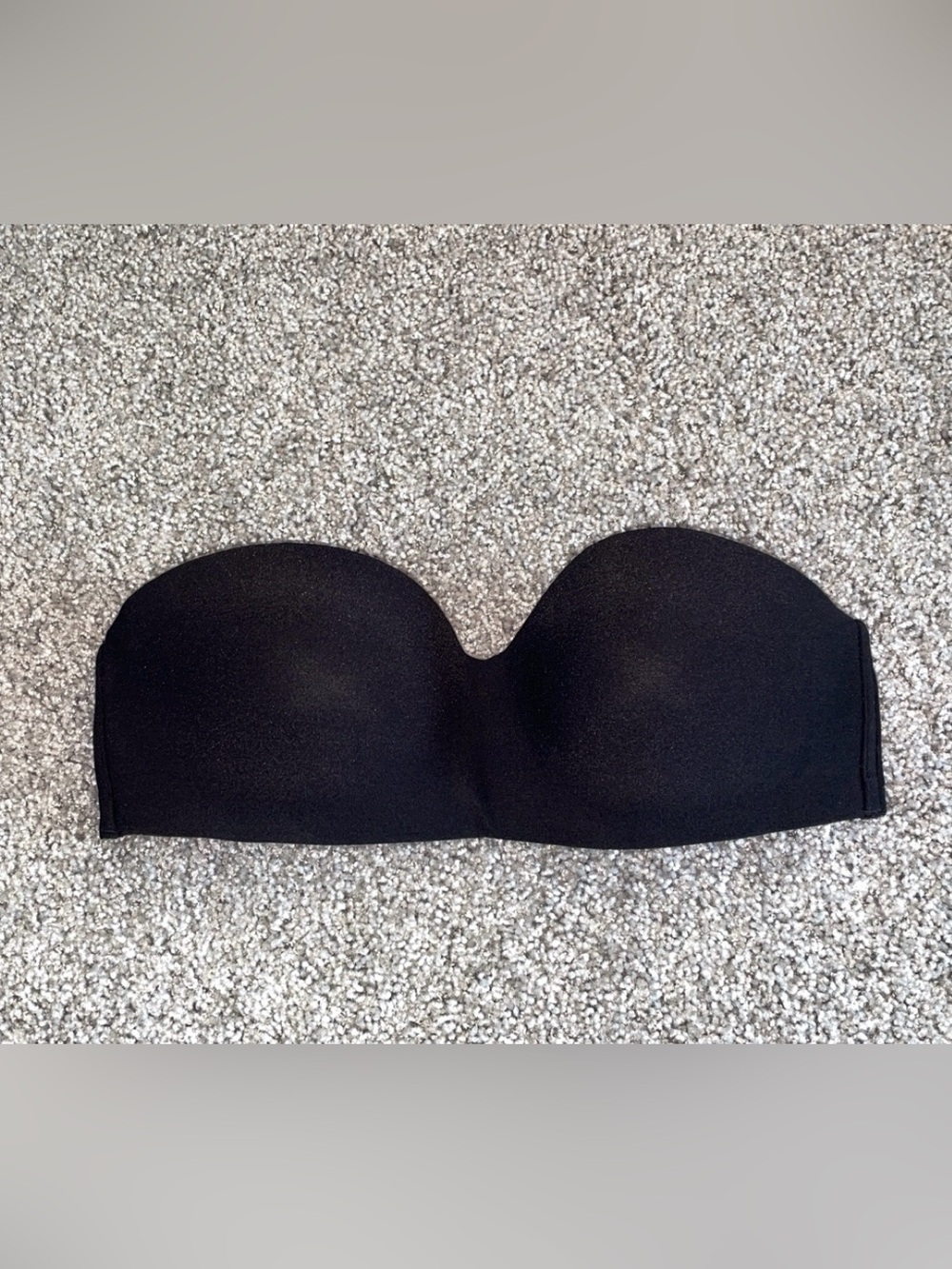 PINK Victoria's Secret Black Strapless Seamless Bandeau Bra
